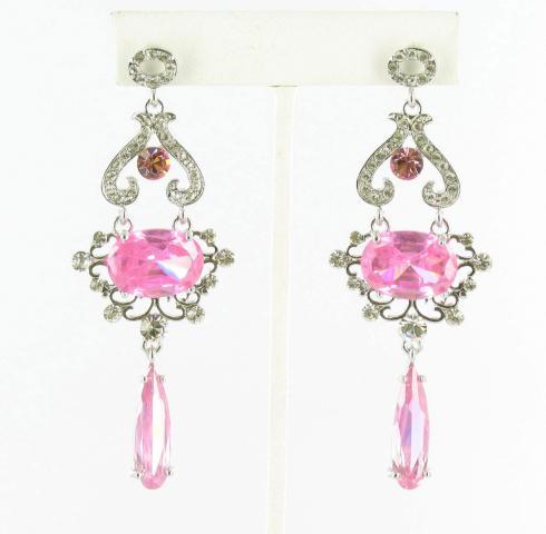 Helens Heart Earrings JE-X007328-S-Pink