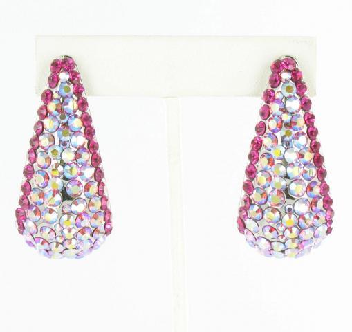 Helens Heart Earrings JE-X007340-S-Fuchsia