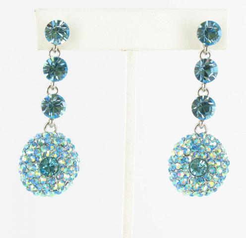 Helens Heart Earrings JE-X007419-S-Aquamarine