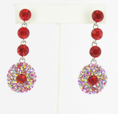 Helens Heart Earrings JE-X007419-S-Red