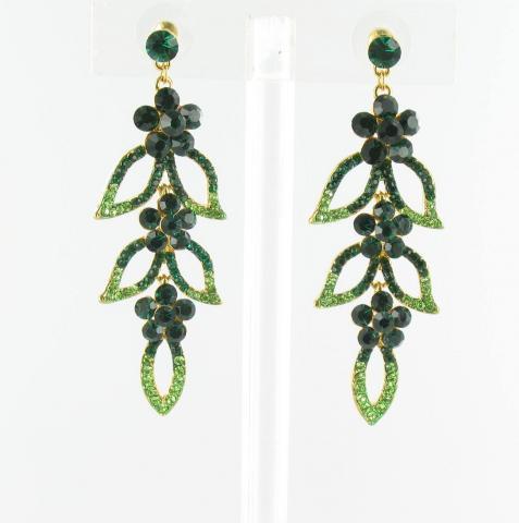 Helens Heart Earrings JE-X008870-G-Green