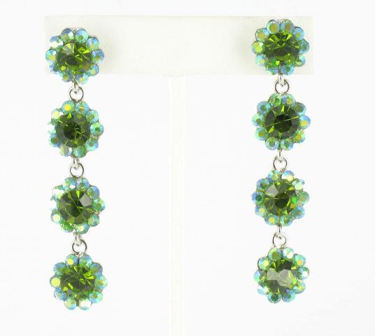 Helens Heart Earrings JE-X495-S-Olivine