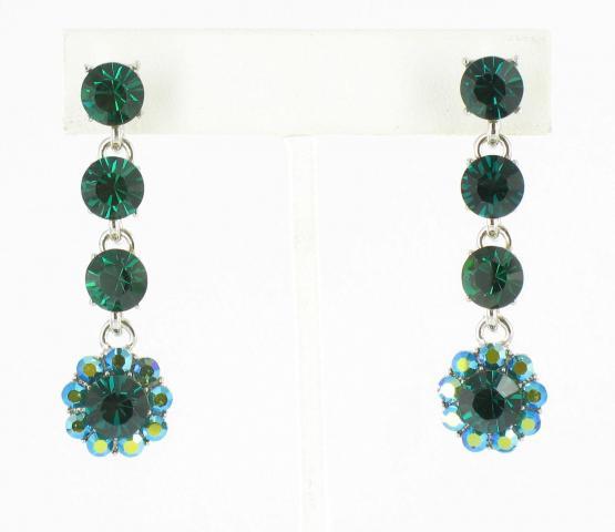 Helens Heart Earrings JE-X500-S-Emerald