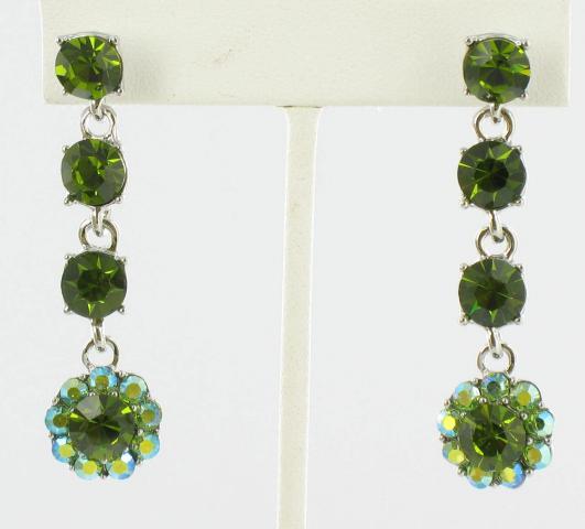 Helens Heart Earrings JE-X500-S-Green