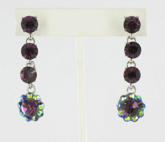 Helens Heart Earrings JE-X500-S-Purple