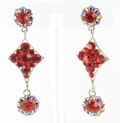 Helens Heart Earrings JE-X534-S-Red