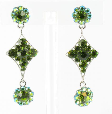 Helens Heart Earrings JE-X534-S-Green