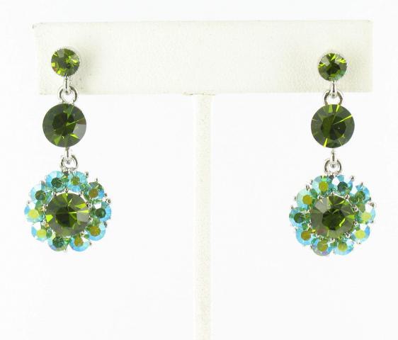 Helens Heart Earrings JE-X542-S-Olivine