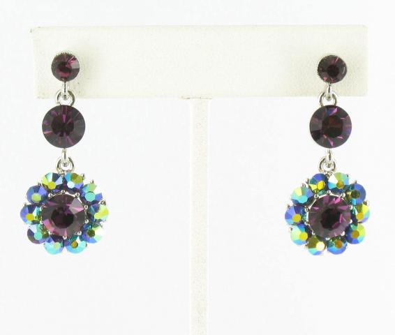 Helens Heart Earrings JE-X542-S-Purple