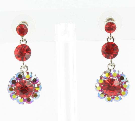 Helens Heart Earrings JE-X542-S-Red