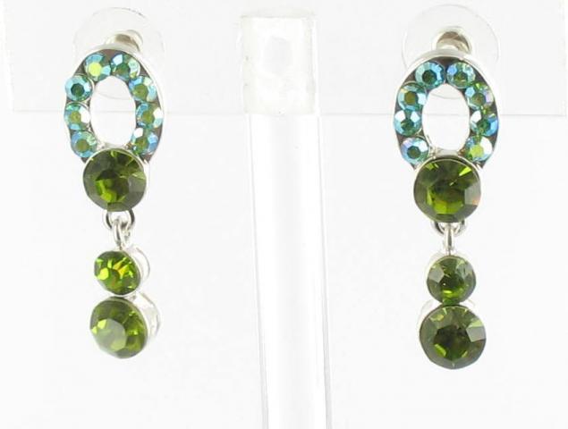 Helens Heart Earrings JE-X574-S-Green