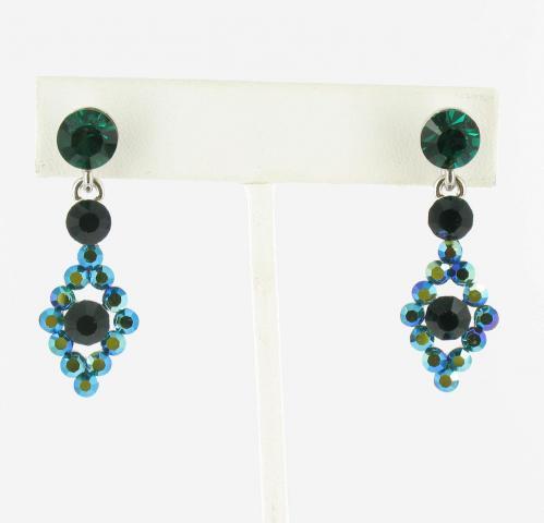 Helens Heart Earrings JE-X588-S-Emerald