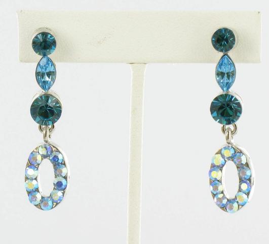 Helens Heart Earrings JE-X590-S-Indicolite-Blue