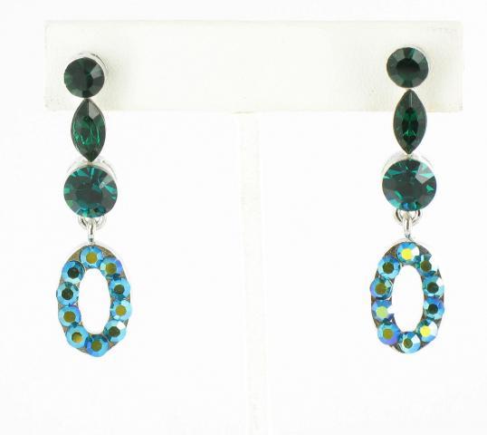 Helens Heart Earrings JE-X590-S-Emerald