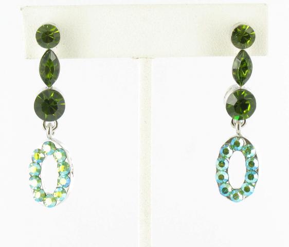 Helens Heart Earrings JE-X590-S-Olivine