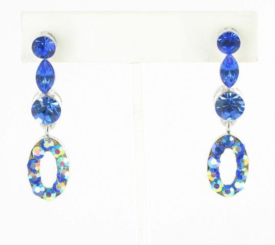 Helens Heart Earrings JE-X590-S-Sapphire-Blue