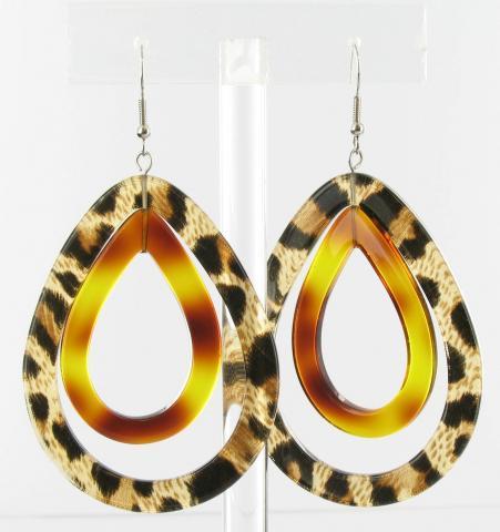 Helens Heart Earrings PRE10462-Brown-Lepard