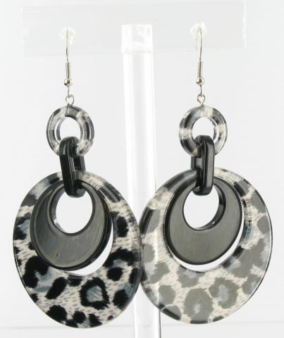 Helens Heart Earrings PRE10475-Black-Lepard