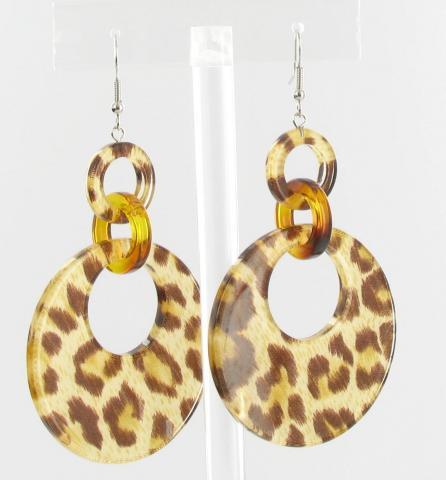 Helens Heart Earrings PRE10534-Lt-Brown-lepard