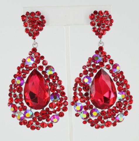 Red Jhumkas/ Indian Jewelry/ Handpainted Earrings/ Meenakari Jhumka Se –  Zevar