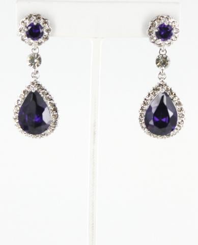 Helen's Heart Earrings JE-E010005-Purple