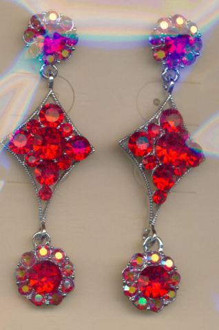 Helen's Heart Earrings JE-X534-S-Red