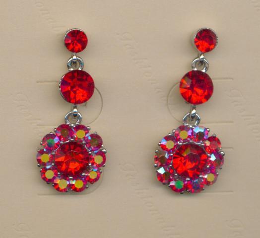 Helen's Heart Earrings JE-X542-S-Red