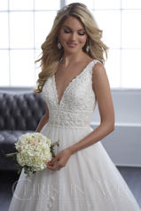 Christina Wu 29453 Lace Bodice Plunging Neck Plus Size Wedding Dress