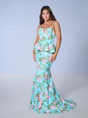 16140 Tiffany Blue Floral front