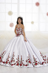 26908 White/Red Rose front