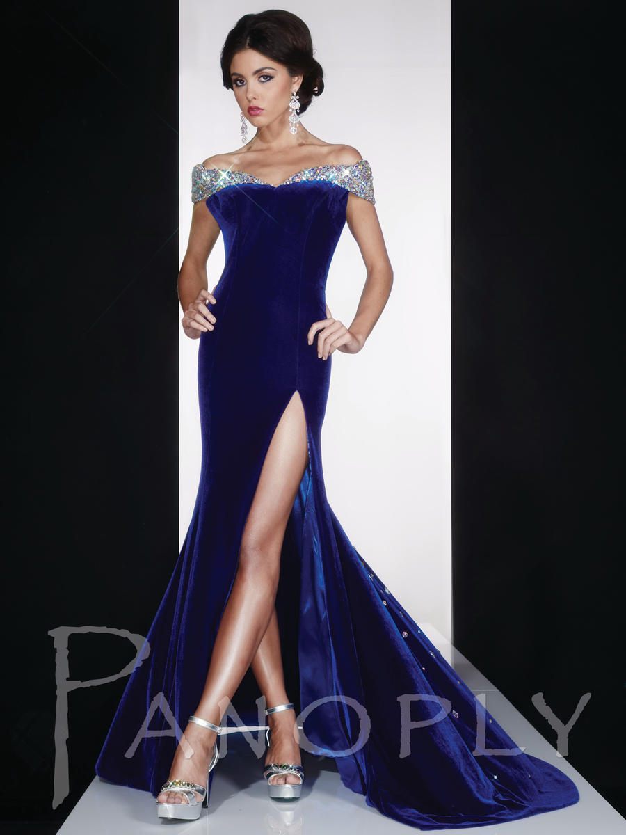 velvet pageant gown