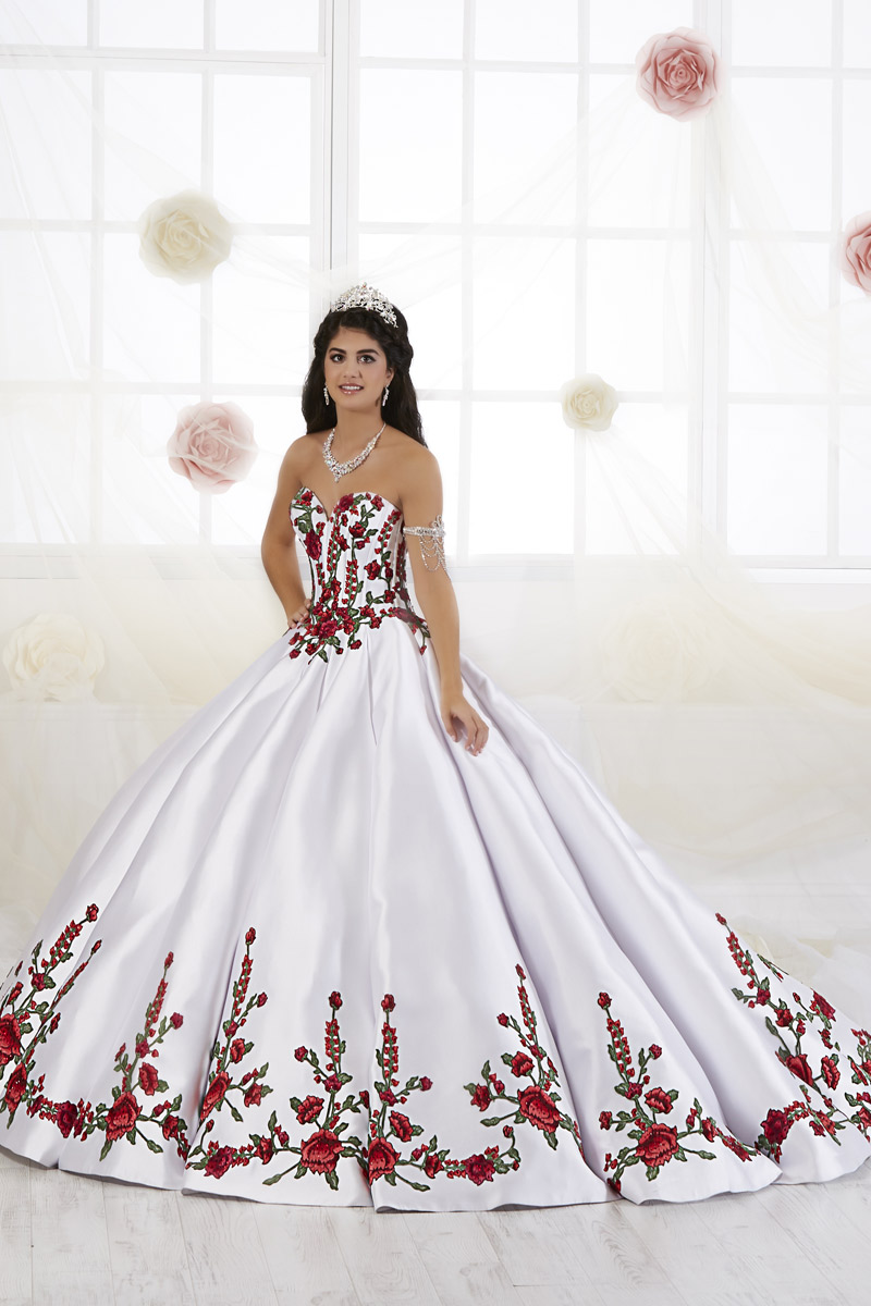 red white and green quinceanera dresses