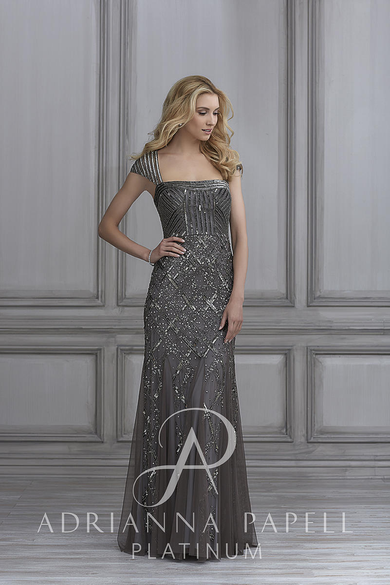 adrianna papell empire plus size formal dresses