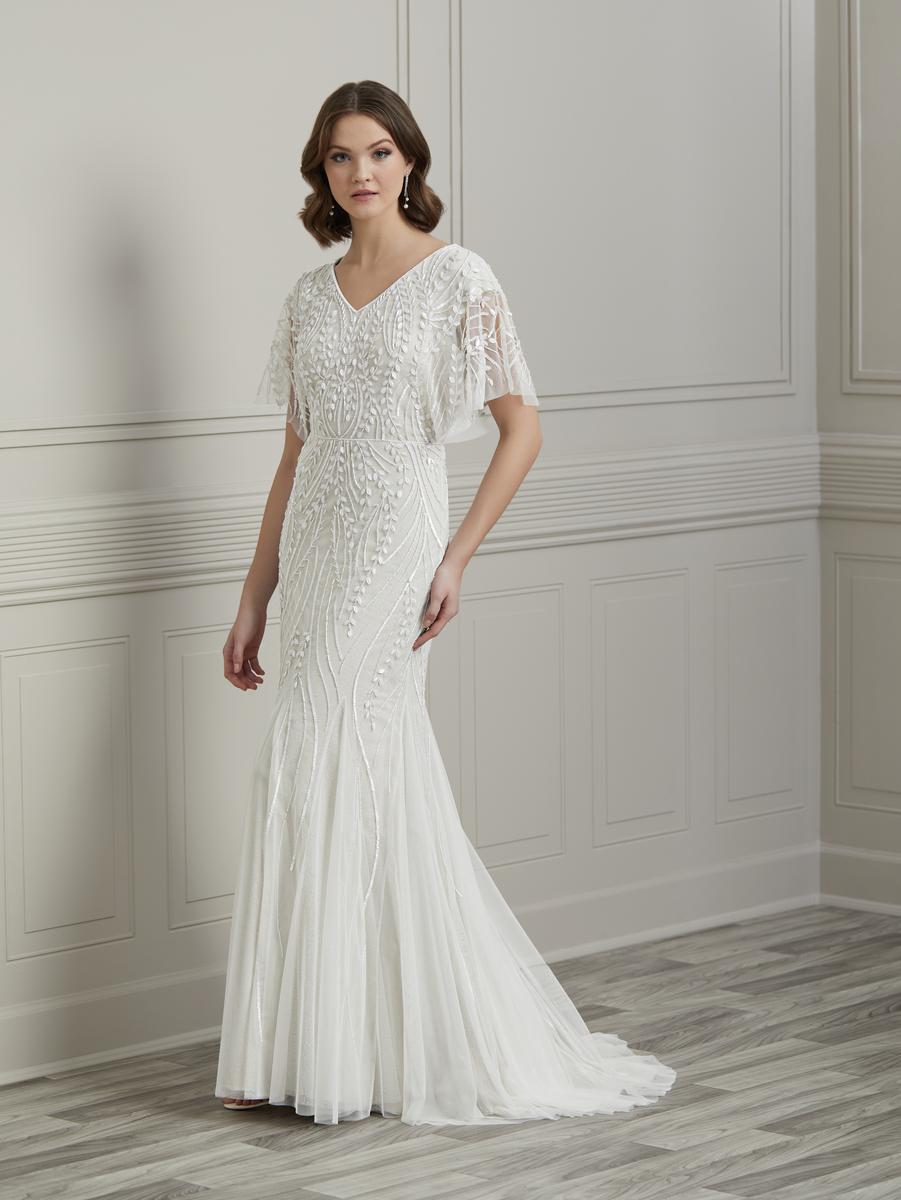 People Wearing Adrianna Papell Beaded A-line Gown