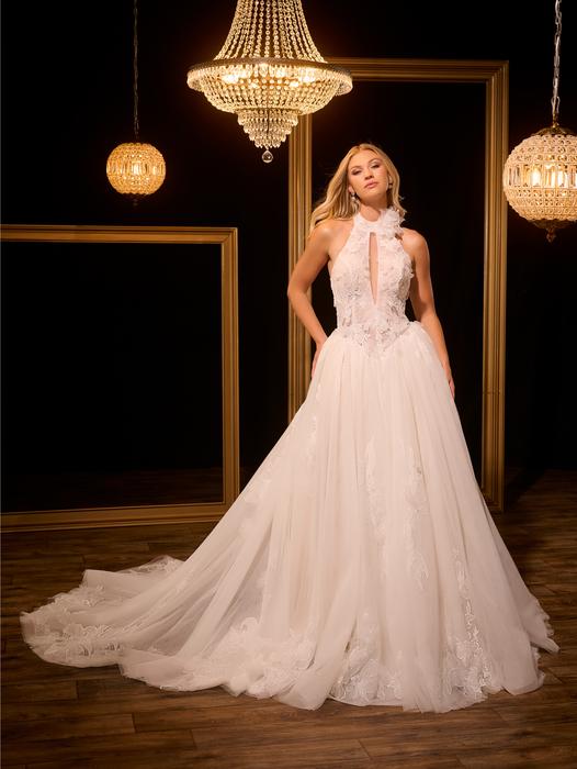 ivory almond wedding dress Overlace Tulle A-Line Gown in Ivory Almond Silver Overlace Tulle A-Line  Gown in Ivory Almond Silver- Adrianna Papell