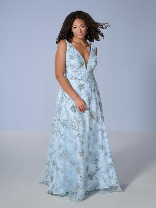 Tiffany Designs Plus Size Prom 16249