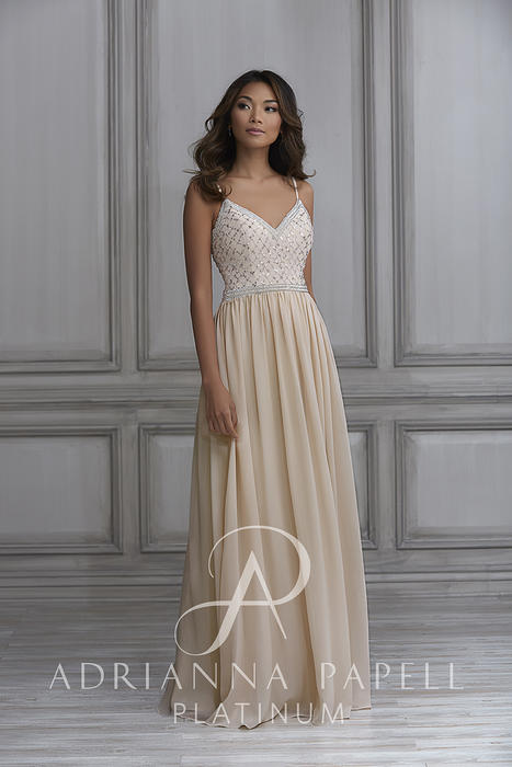 adrianna papell platinum bridesmaid dresses Adrianna Papell Platinum Bridesmaid Dress 40160