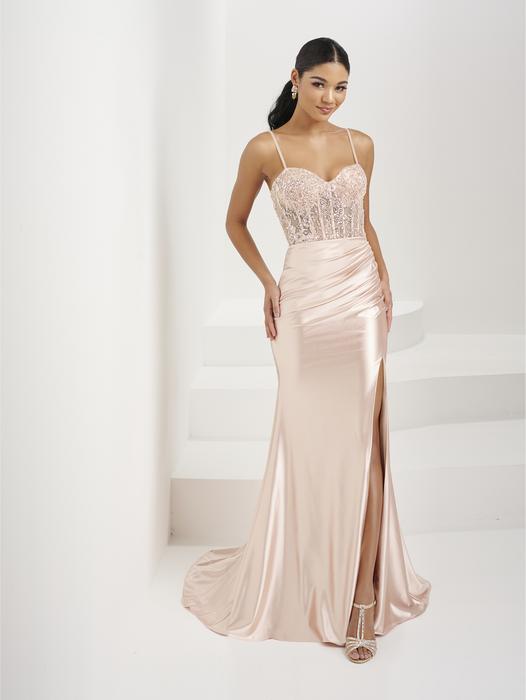 Sequin Trumpet Prom Dress Plus Size Tiffany Designs 16042