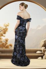 241020 Twilight Blossom Black/Blue Print back