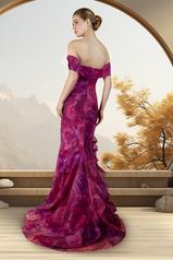 34983 Rose Bouquet (fuchsia) back