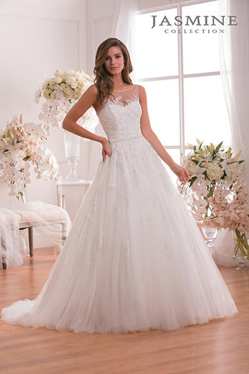 open lace back dress D474 - Jasmine