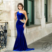 Johnathan Kayne 8088 Size 6 Royal pageant gown velvet prom dress