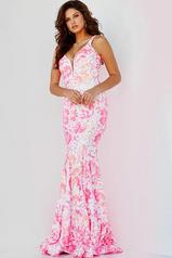 08257 Ivory/Hot Pink front