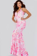 08257 Ivory/Hot Pink front