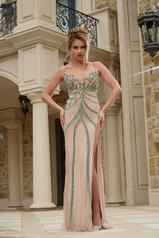 38263 Nude/Teal front