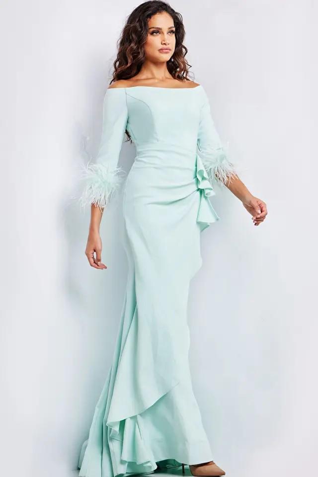 Jovani hunter green dress hotsell