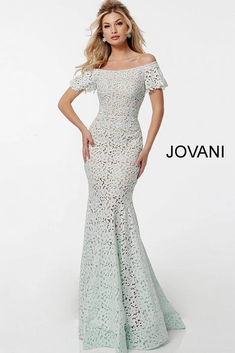 open lace back dress Grey Long Sleeve Formal Dresses Beaded Evening Dresses 21532 – vigocouture main image 0