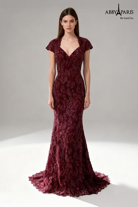 Buy Exclusive Bridesmaids Dresses Online At Best Prices   Queencustomcouture Abby Paris by Lucci Lu 96096 Queen Custom Couture
