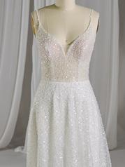 23MB606 Ivory Gown With Ivory Illusion front