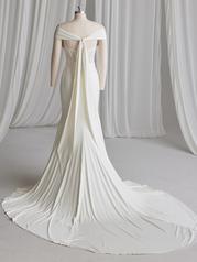 23MW607A01 Ivory Gown With Natural Center Front Illusion back